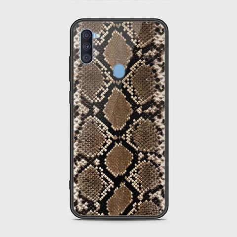 Samsung Galaxy M11 Cover - Printed Skins Series - HQ Ultra Shine Premium Infinity Glass Soft Silicon Borders Case