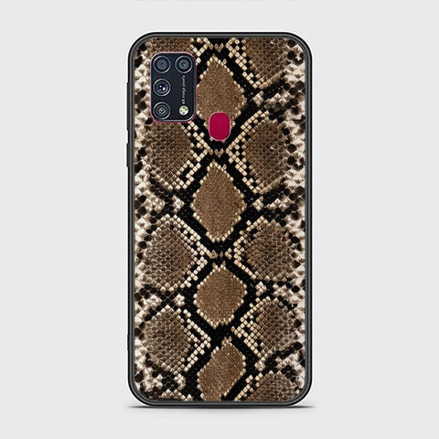 Samsung Galaxy M31 Cover - Printed Skins Series - HQ Ultra Shine Premium Infinity Glass Soft Silicon Borders Case