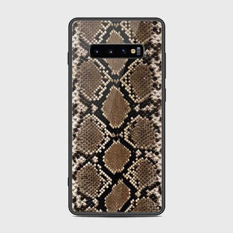 Samsung Galaxy S10 Plus Cover - Printed Skins Series - HQ Ultra Shine Premium Infinity Glass Soft Silicon Borders Case