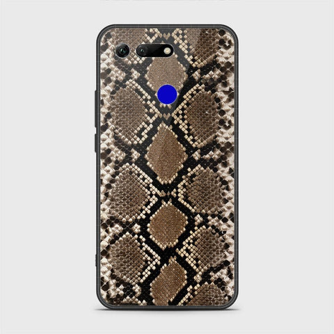 Huawei Honor View 20 Cover - Printed Skins Series - HQ Ultra Shine Premium Infinity Glass Soft Silicon Borders Case