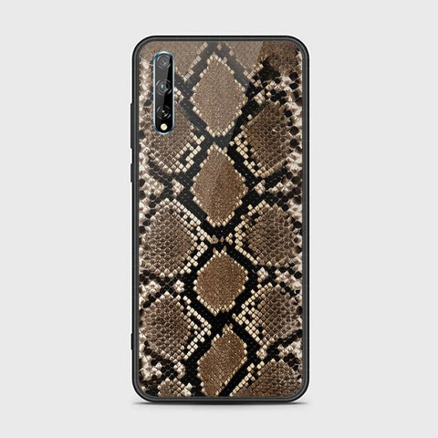 Huawei Y8p Cover- Printed Skins Series - HQ Ultra Shine Premium Infinity Glass Soft Silicon Borders Case