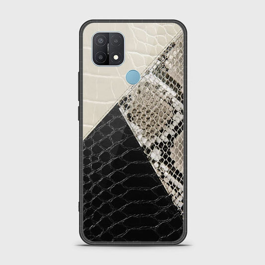 Oppo A15 Cover- Printed Skins Series - HQ Ultra Shine Premium Infinity Glass Soft Silicon Borders Case
