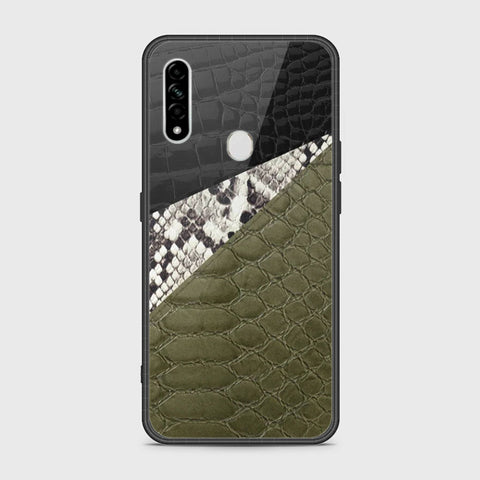 Oppo A8 Cover- Printed Skins Series - HQ Ultra Shine Premium Infinity Glass Soft Silicon Borders Case