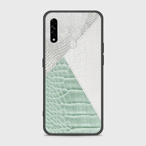 Oppo A8 Cover- Printed Skins Series - HQ Ultra Shine Premium Infinity Glass Soft Silicon Borders Case