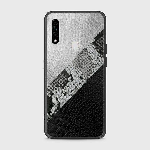 Oppo A8 Cover- Printed Skins Series - HQ Ultra Shine Premium Infinity Glass Soft Silicon Borders Case