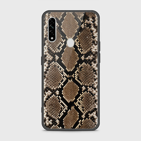 Oppo A8 Cover- Printed Skins Series - HQ Ultra Shine Premium Infinity Glass Soft Silicon Borders Case