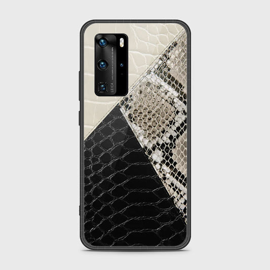 Huawei P40 Pro Cover- Printed Skins Series - HQ Ultra Shine Premium Infinity Glass Soft Silicon Borders Case