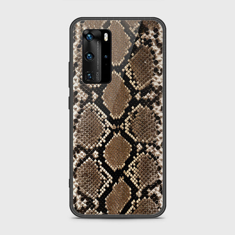 Huawei P40 Pro Cover- Printed Skins Series - HQ Ultra Shine Premium Infinity Glass Soft Silicon Borders Case