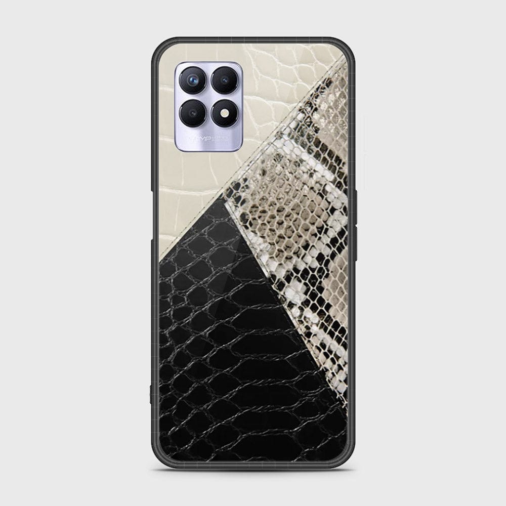 Realme 8i Cover - Printed Skins Series - HQ Ultra Shine Premium Infinity Glass Soft Silicon Borders Case