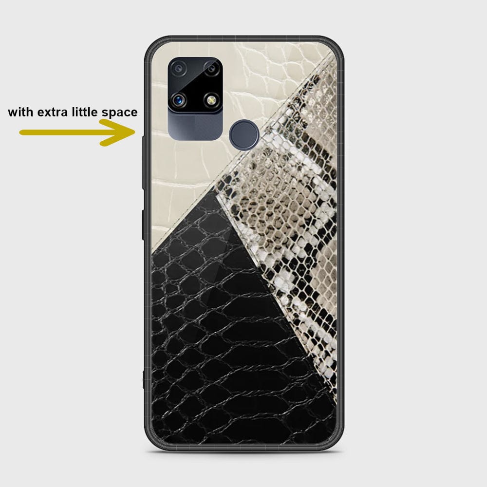 Realme C25 Cover- Printed Skins Series - HQ Ultra Shine Premium Infinity Glass Soft Silicon Borders Case