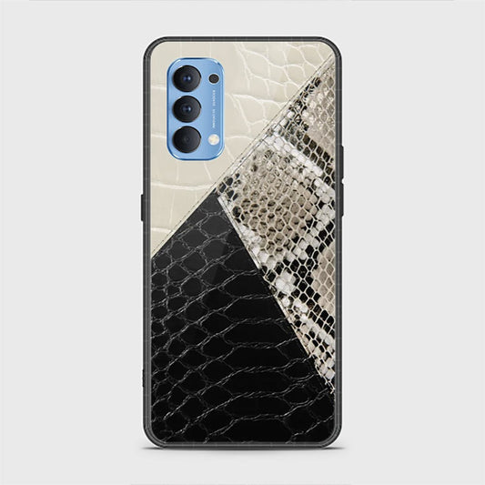 Oppo Reno 4 Cover - Printed Skins Series - HQ Ultra Shine Premium Infinity Glass Soft Silicon Borders Case