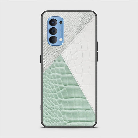 Oppo Reno 4 Cover - Printed Skins Series - HQ Ultra Shine Premium Infinity Glass Soft Silicon Borders Case