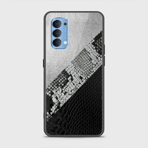 Oppo Reno 4 Cover - Printed Skins Series - HQ Ultra Shine Premium Infinity Glass Soft Silicon Borders Case