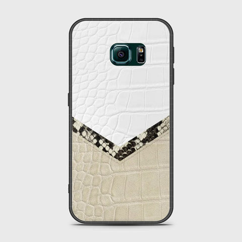 Samsung Galaxy S6 Edge Cover- Printed Skins Series - HQ Ultra Shine Premium Infinity Glass Soft Silicon Borders Case