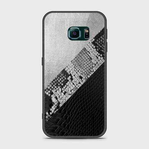 Samsung Galaxy S6 Edge Cover- Printed Skins Series - HQ Ultra Shine Premium Infinity Glass Soft Silicon Borders Case