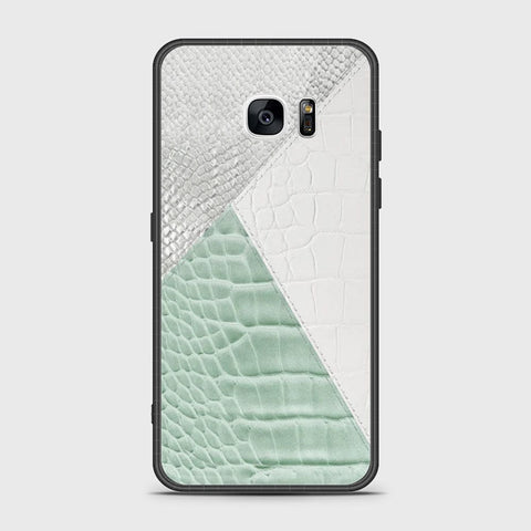 Samsung Galaxy S7 Edge Cover- Printed Skins Series - HQ Ultra Shine Premium Infinity Glass Soft Silicon Borders Case