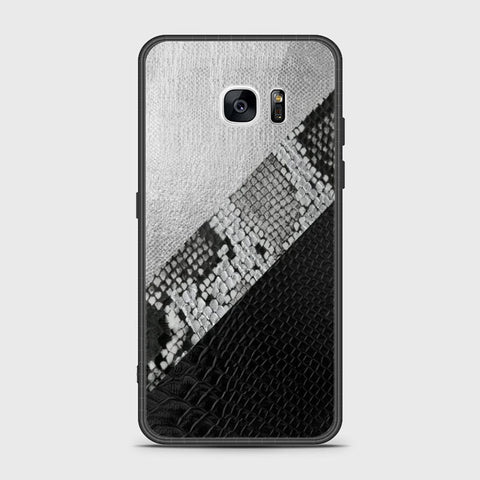 Samsung Galaxy S7 Edge Cover- Printed Skins Series - HQ Ultra Shine Premium Infinity Glass Soft Silicon Borders Case