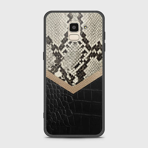 Samsung Galaxy J6 2018 Cover - Printed Skins Series - HQ Ultra Shine Premium Infinity Glass Soft Silicon Borders Case