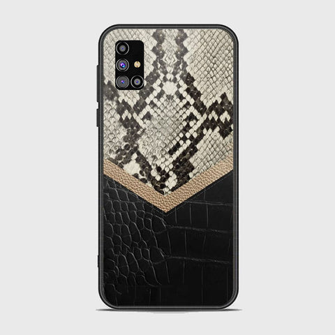 Samsung Galaxy M31s Cover - Printed Skins Series - HQ Ultra Shine Premium Infinity Glass Soft Silicon Borders Case