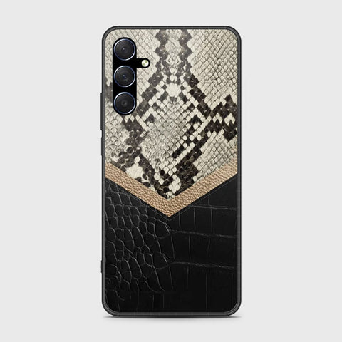 Samsung Galaxy M34 5G Cover- Printed Skins Series - HQ Ultra Shine Premium Infinity Glass Soft Silicon Borders Case