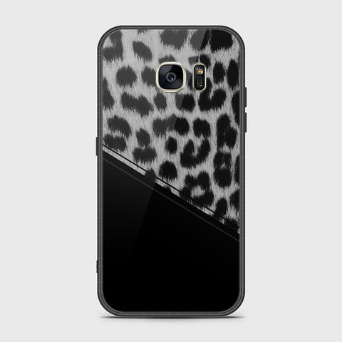Samsung Galaxy S7 Cover- Printed Skins Series - HQ Ultra Shine Premium Infinity Glass Soft Silicon Borders Case