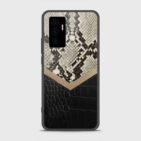 Vivo V23e Cover- Printed Skins Series - HQ Ultra Shine Premium Infinity Glass Soft Silicon Borders Case