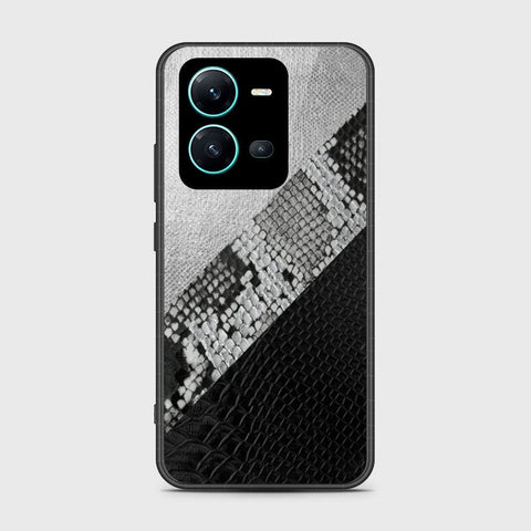 Vivo V25 5G Cover- Printed Skins Series - HQ Ultra Shine Premium Infinity Glass Soft Silicon Borders Case