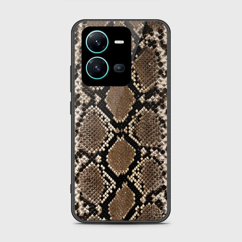 Vivo V25 5G Cover- Printed Skins Series - HQ Ultra Shine Premium Infinity Glass Soft Silicon Borders Case