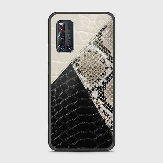 Vivo V19 Cover- Printed Skins Series - HQ Ultra Shine Premium Infinity Glass Soft Silicon Borders Case