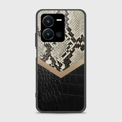 Vivo Y35 4G Cover- Printed Skins Series - HQ Ultra Shine Premium Infinity Glass Soft Silicon Borders Case