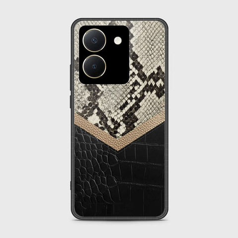 Vivo Y27s Cover- Printed Skins Series - HQ Ultra Shine Premium Infinity Glass Soft Silicon Borders Case