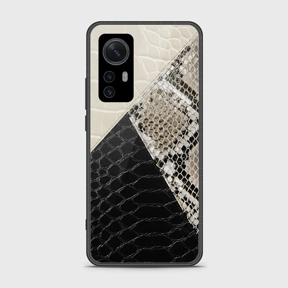 Xiaomi 12 Cover- Printed Skins Series - HQ Ultra Shine Premium Infinity Glass Soft Silicon Borders Case