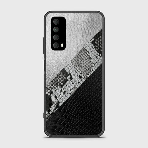 Huawei Psmart 2021 Cover- Printed Skins Series - HQ Ultra Shine Premium Infinity Glass Soft Silicon Borders Case