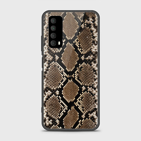 Huawei Psmart 2021 Cover- Printed Skins Series - HQ Ultra Shine Premium Infinity Glass Soft Silicon Borders Case