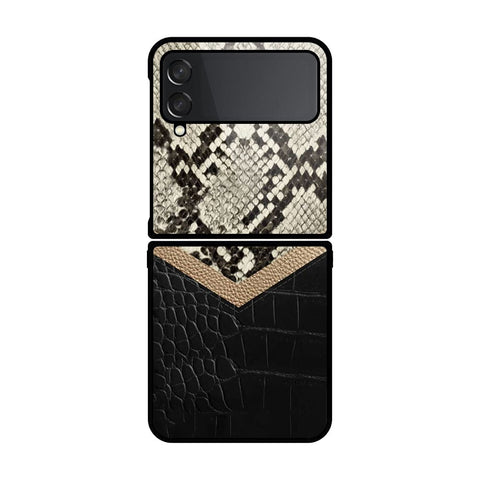 Samsung Galaxy Z Flip 4 5G Cover- Printed Skins Series - HQ Premium Shine Durable Shatterproof Case - Soft Silicon Borders