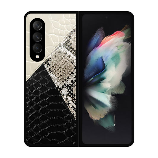 Samsung Galaxy Z Fold 3 5G Cover- Printed Skins Series - HQ Premium Shine Durable Shatterproof Case - Soft Silicon Borders