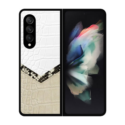 Samsung Galaxy Z Fold 3 5G Cover- Printed Skins Series - HQ Premium Shine Durable Shatterproof Case - Soft Silicon Borders