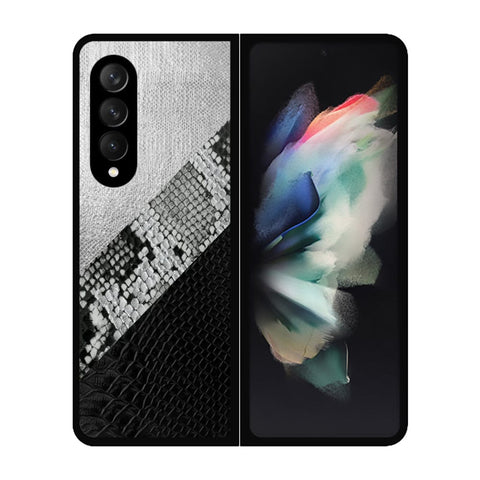 Samsung Galaxy Z Fold 3 5G Cover- Printed Skins Series - HQ Premium Shine Durable Shatterproof Case - Soft Silicon Borders