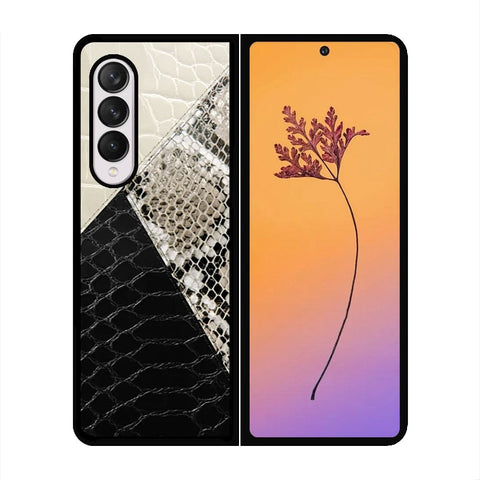 Samsung Galaxy Z Fold 4 5G Cover - Printed Skins Series - HQ Premium Shine Durable Shatterproof Case - Soft Silicon Borders