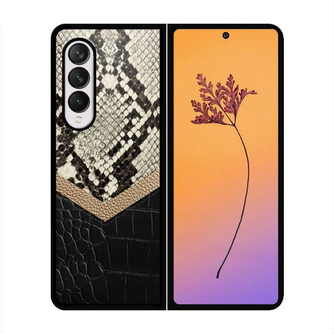 Samsung Galaxy Z Fold 4 5G Cover - Printed Skins Series - HQ Premium Shine Durable Shatterproof Case - Soft Silicon Borders