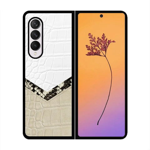 Samsung Galaxy Z Fold 4 5G Cover - Printed Skins Series - HQ Premium Shine Durable Shatterproof Case - Soft Silicon Borders