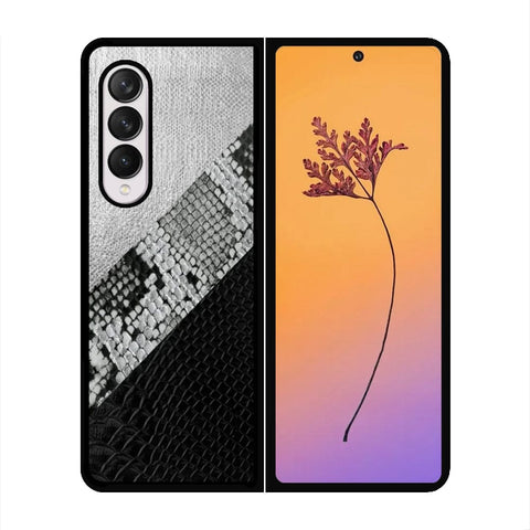 Samsung Galaxy Z Fold 4 5G Cover - Printed Skins Series - HQ Premium Shine Durable Shatterproof Case - Soft Silicon Borders