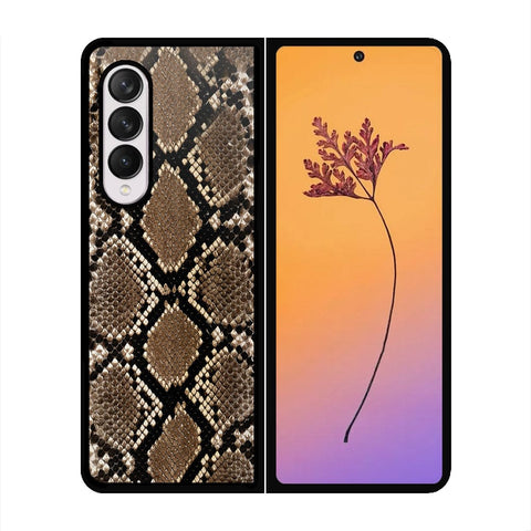Samsung Galaxy Z Fold 4 5G Cover - Printed Skins Series - HQ Premium Shine Durable Shatterproof Case - Soft Silicon Borders