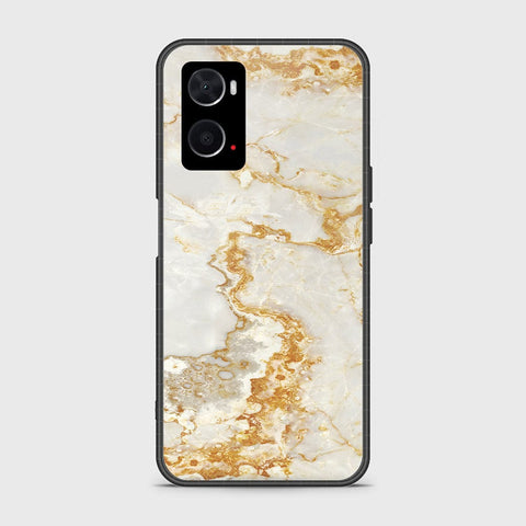 Oppo A76 Cover- Mystic Marble Series - HQ Ultra Shine Premium Infinity Glass Soft Silicon Borders Case