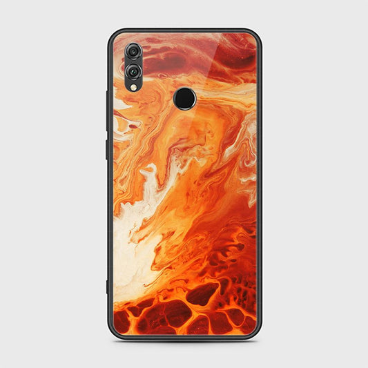 Huawei Honor 8X Cover - Mystic Marble Series - HQ Ultra Shine Premium Infinity Glass Soft Silicon Borders Case
