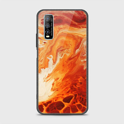 Vivo Y70s Cover - Mystic Marble Series - HQ Ultra Shine Premium Infinity Glass Soft Silicon Borders Case