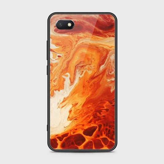 Huawei Y5 Prime 2018 Cover - Mystic Marble Series - HQ Ultra Shine Premium Infinity Glass Soft Silicon Borders Case