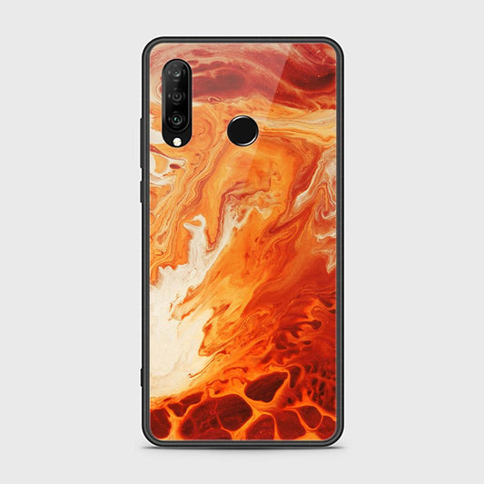 Huawei P30 lite Cover - Mystic Marble Series - HQ Ultra Shine Premium Infinity Glass Soft Silicon Borders Case
