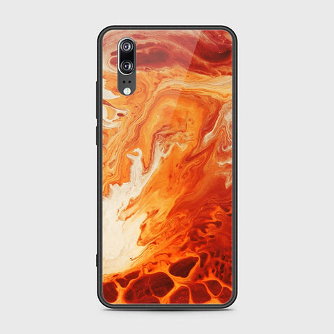 Huawei P20 Cover - Mystic Marble Series - HQ Ultra Shine Premium Infinity Glass Soft Silicon Borders Case