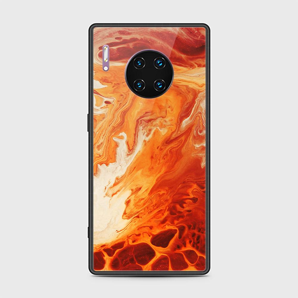 Huawei Mate 30 Pro Cover - Mystic Marble Series - HQ Ultra Shine Premium Infinity Glass Soft Silicon Borders Case